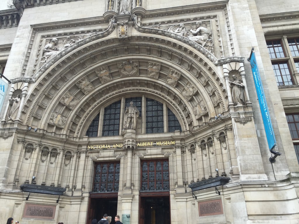 main entrance Victoria and Albert Museum in London